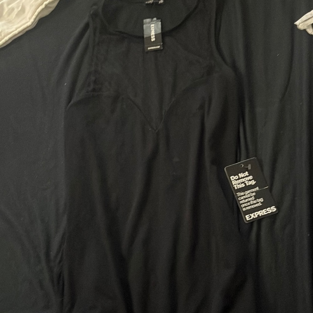 Express black lace body suit